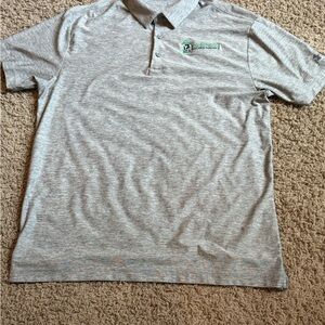 Under Armour Gray Polo Shirt Size Large